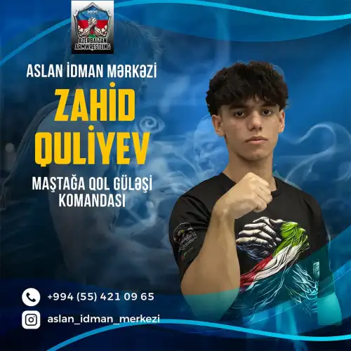 Maştağa qol güləşi komandasına qeydiyyat, Aslan İdman Mərkəzi