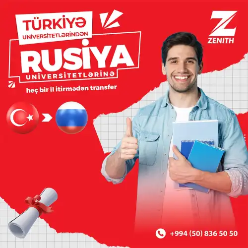 Türkiyə universitetlərindən Rusiya universitetlərinə transfer, Zenith Xaricdə Təhsil
