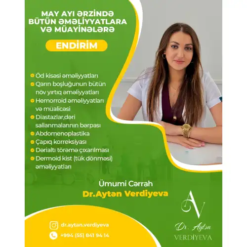 May ayı ərzində bütün əməliyyatlara endirim, Aytən verdiyeva