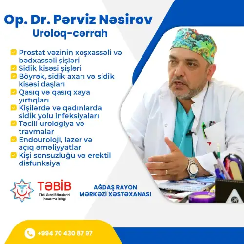 Uroloq-Cərrah, Op. DR. Pərviz Nəsirov