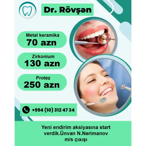 Stomoloji xidmətlər, Dr. Rövşən