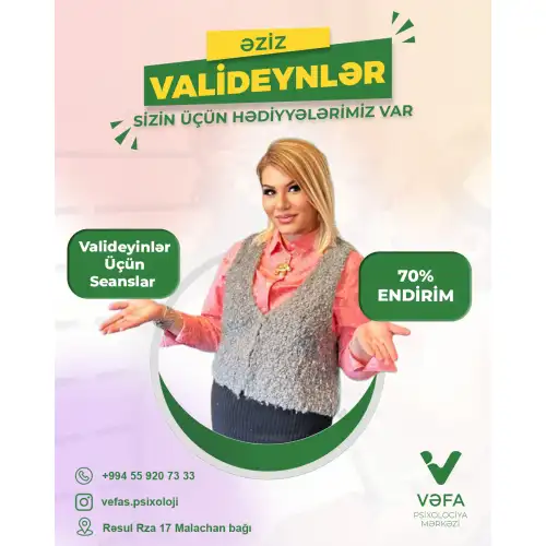 Valideynlər üçün seanslar, Vəfa Rəşidova Demir