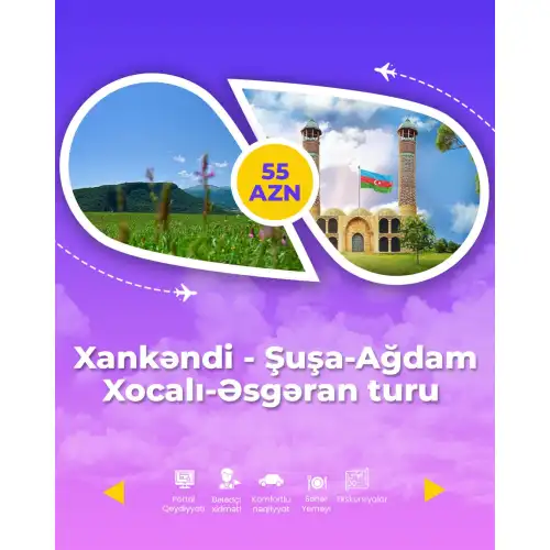 Xankəndi Şuşa Ağdam Xocalı Əsgəran turu, Turlar