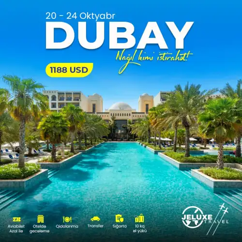 Balayı cütlükləri üçün Dubay turu, Jeluxe Travel