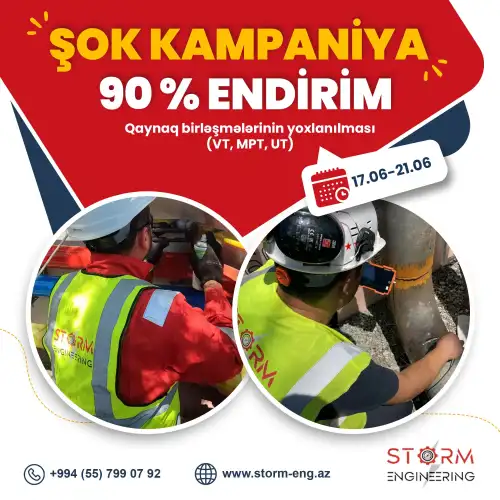 Qaynaq birləşmələrinin yoxlanılmasına Endirim, Storm Engineering
