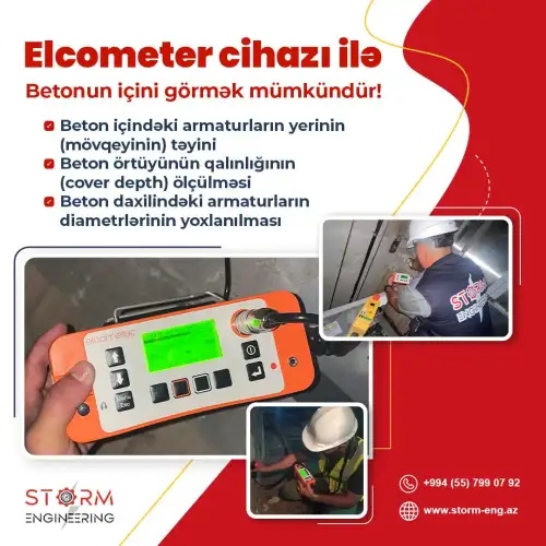 Elcometer cihazı sayəsində beton yoxlanılması, Storm Engineering