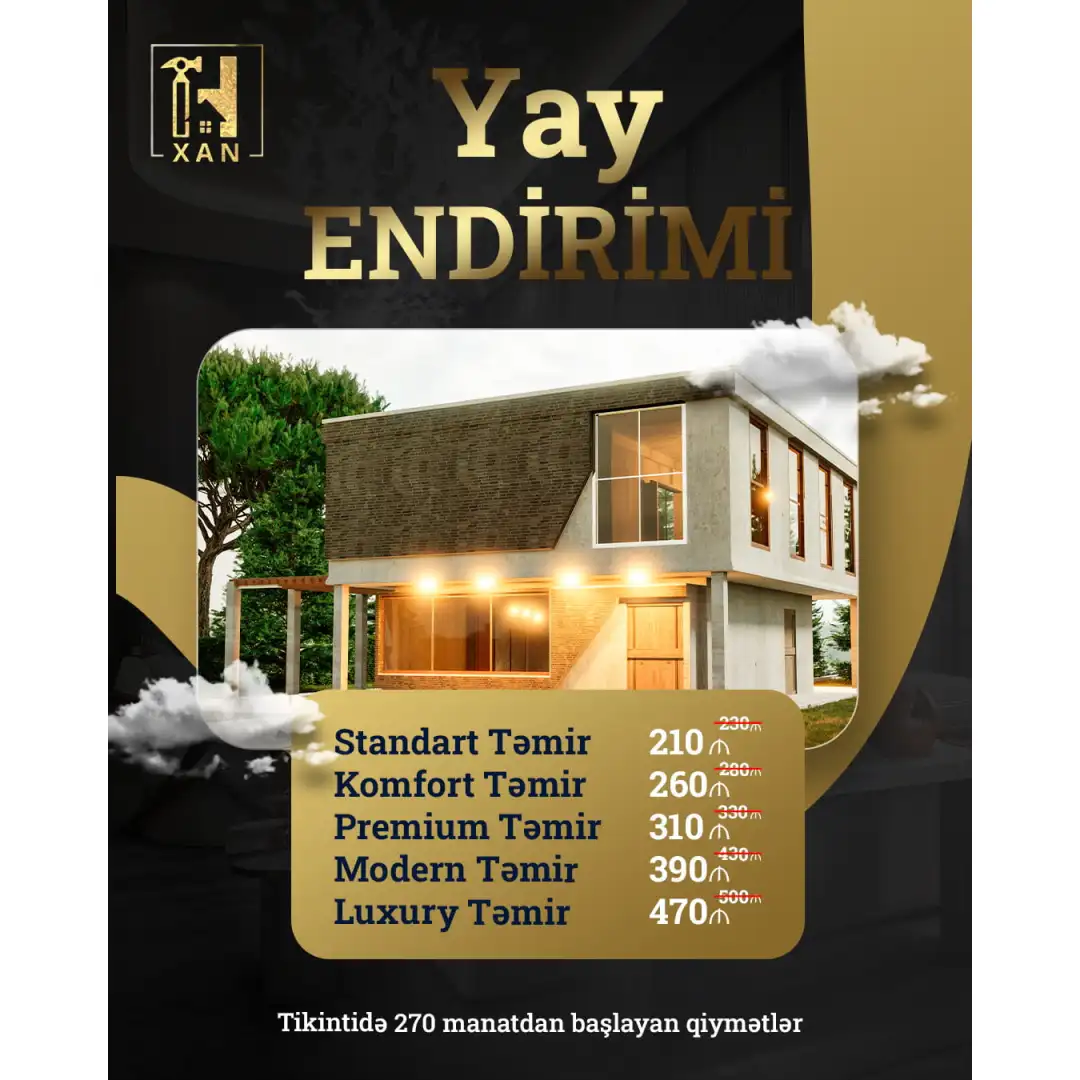 Təmir paketlərinə yay endirimi, Xan Dizayn