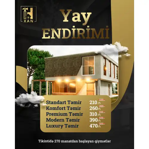 Təmir paketlərinə yay endirimi, Xan Dizayn