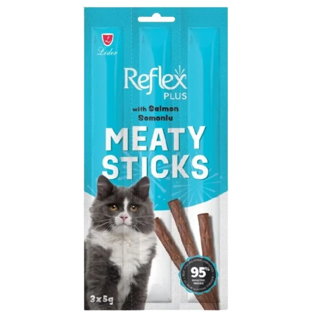 Reflex Meaty Sticks Yetkin Pişiklər üçün 3-lü Somon Balıqlı